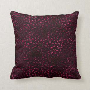 Coussin Burgundy et Gold Leopard Series Design 3
