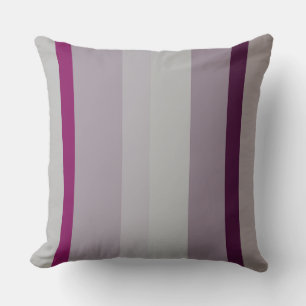 Coussin Burgundy et rose Abstrait rayures