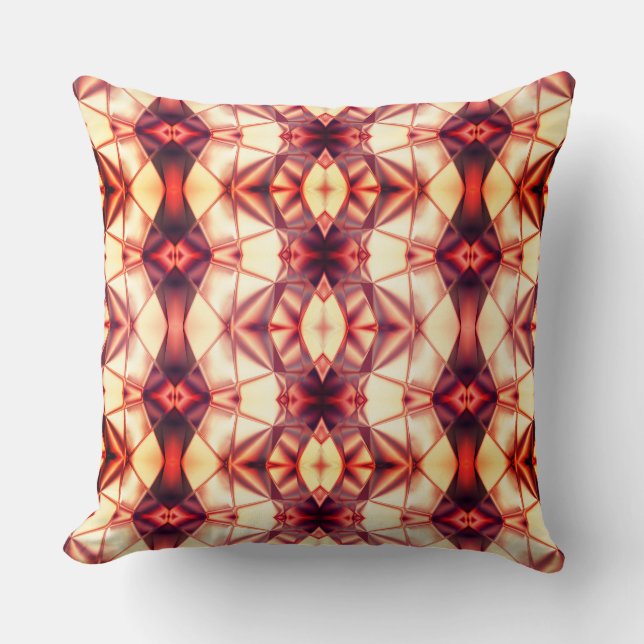 Coussin Burgundy soyeux à crème rapport de formes virtuell (Recto)