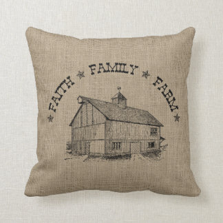 Coussin Burlap Barn