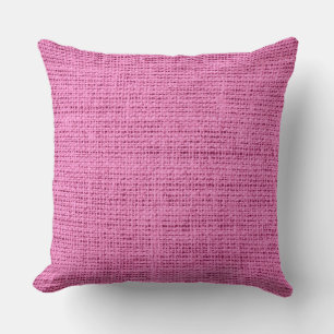 Coussin Burlap rose Lin Rustique
