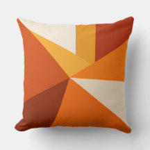 Burnt Orange Geometric Starburst