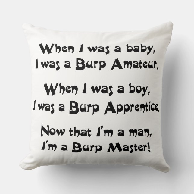 Coussin Burp Master (Recto)