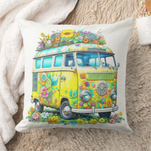 Coussin Bus d'excursion hippie classique
