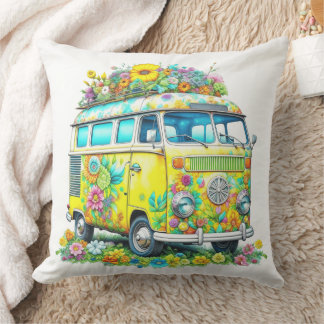Coussin Bus d'excursion hippie classique