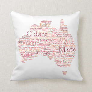 Coussin Busfire Special Edition Aussie Slang Map
