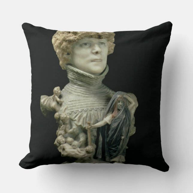 Coussin Buste de portrait de Sarah Bernhardt (1844-1923) (Recto)