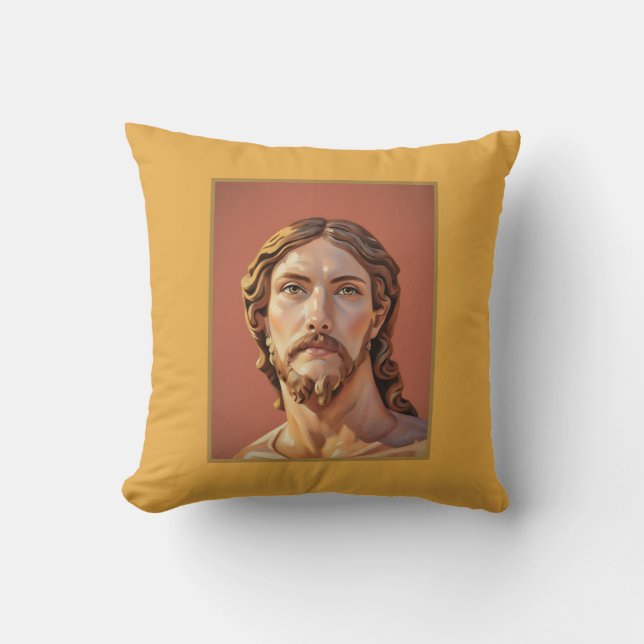 Coussin BUSTE DU CHRIST SAUVEUR par MICHELANGE 2026__ (Recto)