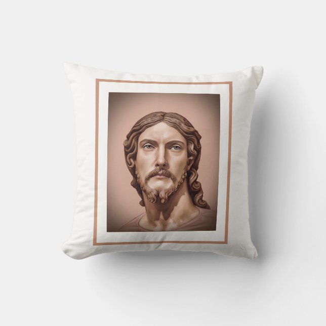 Coussin BUSTE DU CHRIST SAUVEUR par MICHELANGELO 2026__ (Recto)