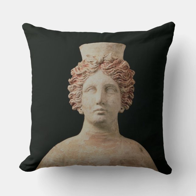 Coussin Buste femelle avec des kalathos d'Ibiza, 5ème (Recto)