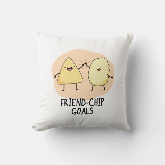 Coussin Buts de chip ami amusant chip Pun (Recto)
