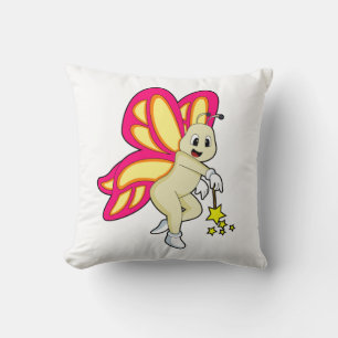 Coussin Butterfly as Wizard with Magic Mur