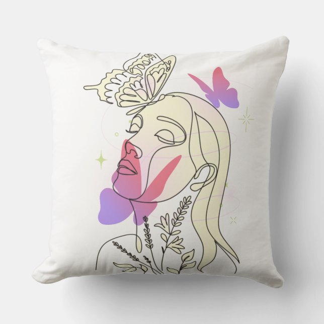 Coussin Butterfly Dream - Les femmes artistes lancent des  (Recto)