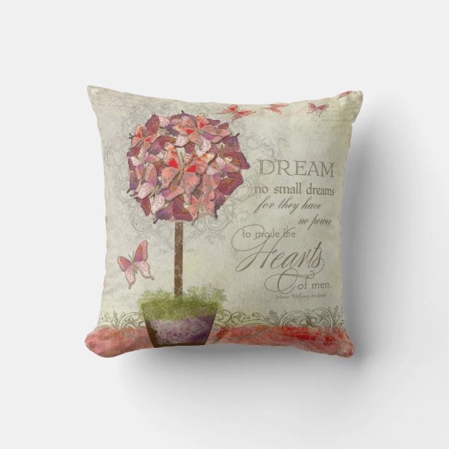 Coussin Butterfly Dreams Swirl Tree Inspirational Chic (Recto)
