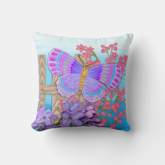Coussin Butterfly Garden 3D Whimsey (Recto)
