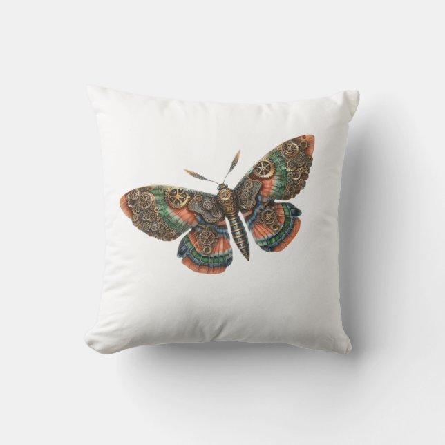 Coussin butterfly steampunk  (Recto)