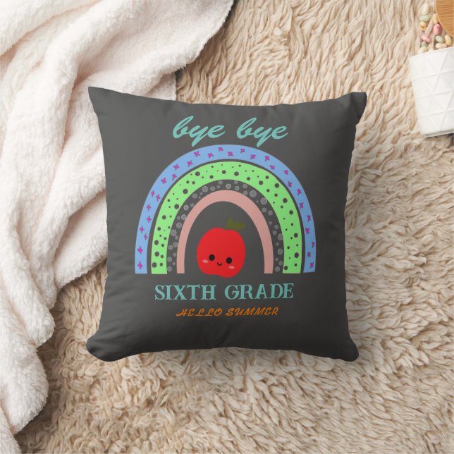 Coussin Bye Xth grade bonjour été enseignant rupture hors  (Couverture)