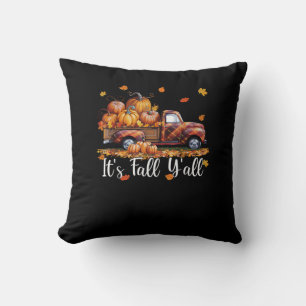 Coussin C’est automne Y’all Citrouille arbre d’automne Hel