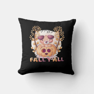 Coussin C’est automne Y’all Citrouille automne Halloween C