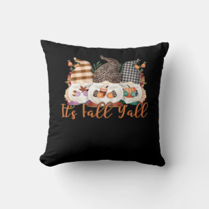 Coussin C’est automne Y’all Gnomes In Automne Plaid And Le