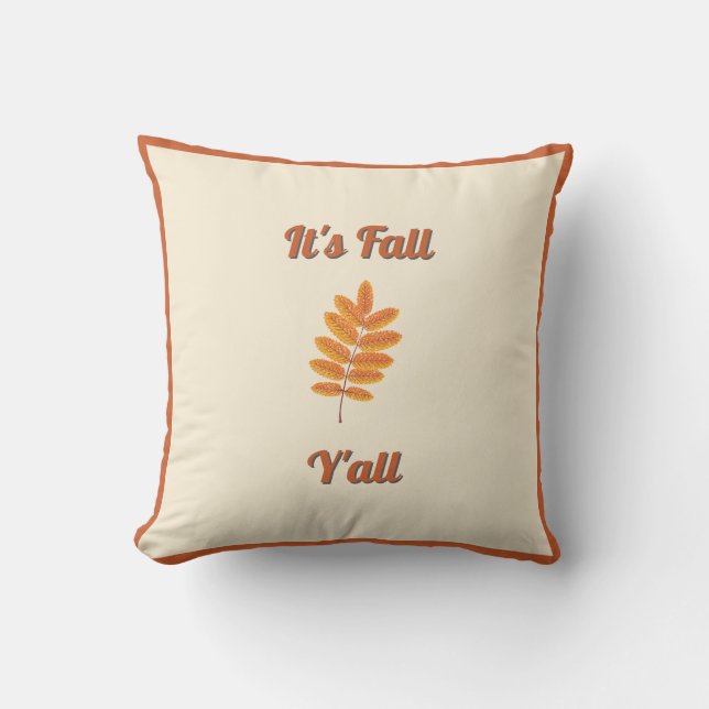 Coussin C’est Fall Y’all - Agritourisme rustique Décor d’a (Recto)