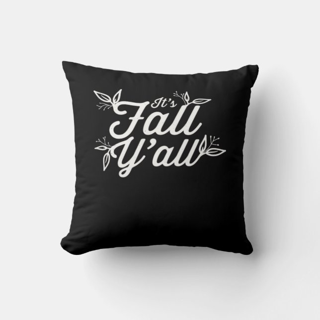 Coussin C’est l’automne où vous écrivez avec des Feuilles (Recto)