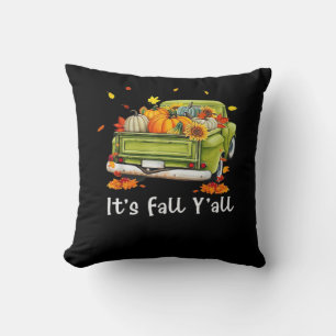 Coussin C’est l’automne Y’all Citrouille Automne Bonjour A