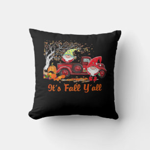 Coussin C’est l’automne Y’all Gnomes Citrouille Spice