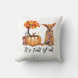 Coussin C’est l’Halloween du Chihuahua de l’automne Y’all