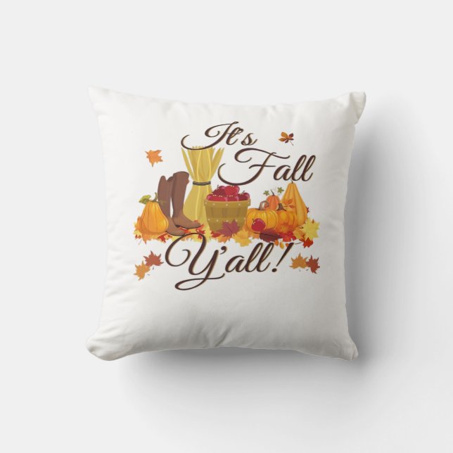 Coussin C’est le Chute Y’all Drôle & Cool Retro (Recto)