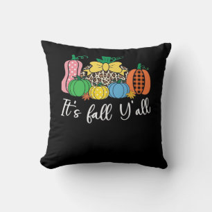 Coussin C’est le Citrouille Motif de l’automne Y’all Leopa