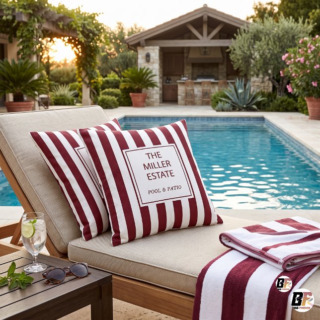 Coussin Cabane Classique Bourguignon Rayure Famille Person (#ForYou)