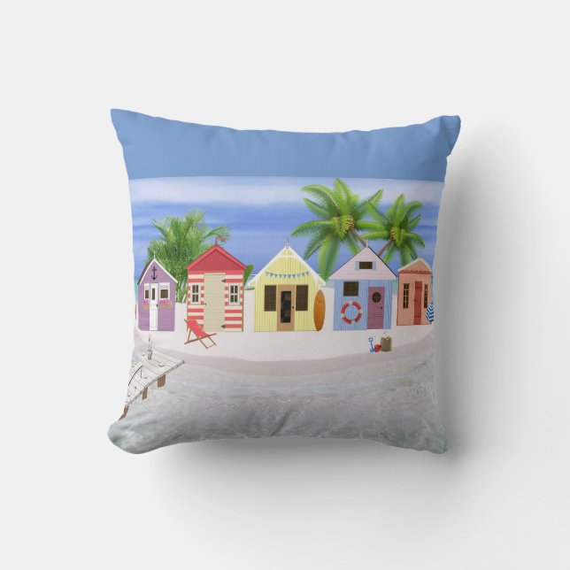 Coussin Cabane de plage (Recto)