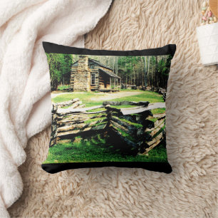 Coussin Cabane en rondins à Cades Cove