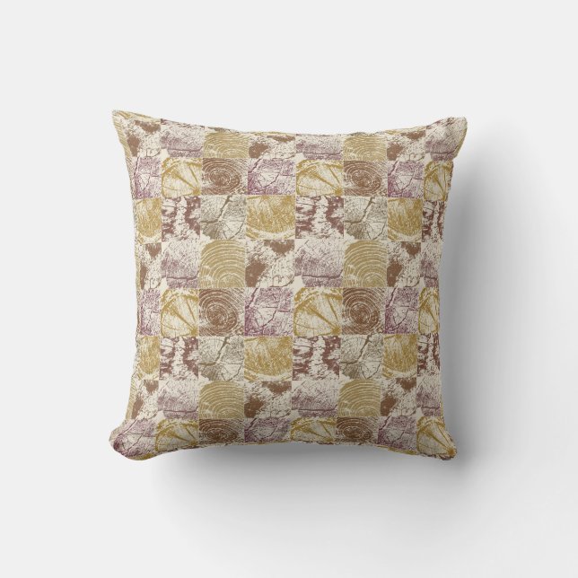 Coussin Cabincore Arbre Ceinture Motif Agritourisme rustiq (Recto)