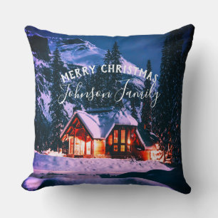 Coussin Cabine d'hiver Noël