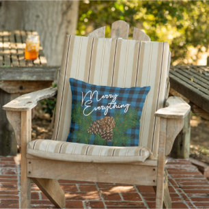 Coussin Cabine personnalisée Joyeux Tout Bleu Noir Vérific