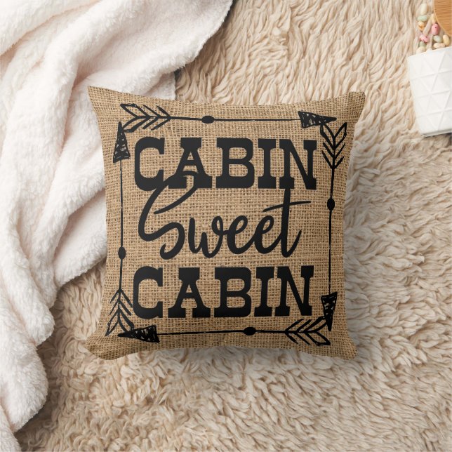 Coussin Cabine Rustique et Confortable Cabine Douce (Couverture)