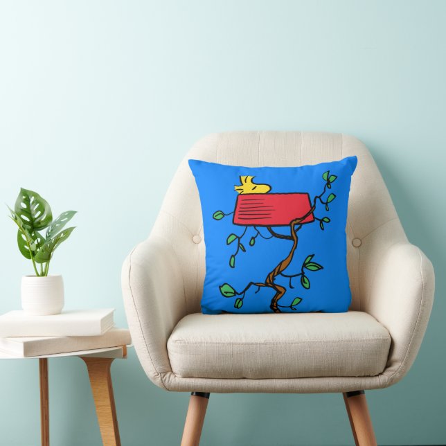 Coussin cacahuètes | Bois en sieste dans le plat de Snoopy (Chaise)