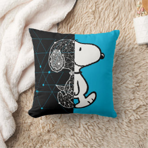 Coussin cacahuètes   Conception géométrique Snoopy
