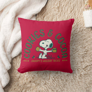Coussin cacahuètes Cookies et cacao Snoopy