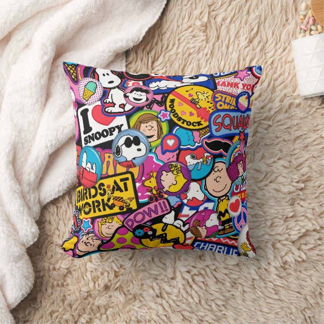 Coussin cacahuètes | Motif de patchs Mixtape (Couverture)