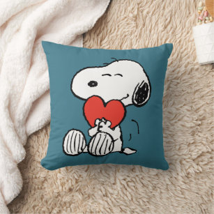 Coussin cacahuètes   Saint Valentin   Snoopy Heart Hug