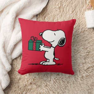 Coussin cacahuètes   Snoopy Christmas Gift Giver