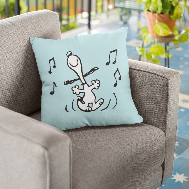 Coussin cacahuètes | Snoopy Dancing (Créateur téléchargé)