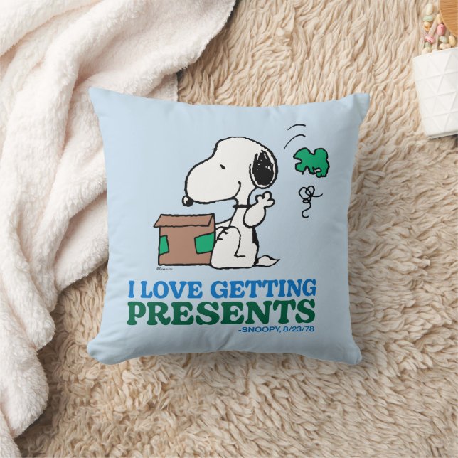 Coussin cacahuètes | Snoopy I Love Obtenir des présentatio (Couverture)