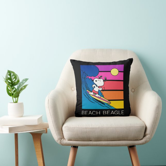 Coussin cacahuètes | Snoopy Surfing (Chaise)