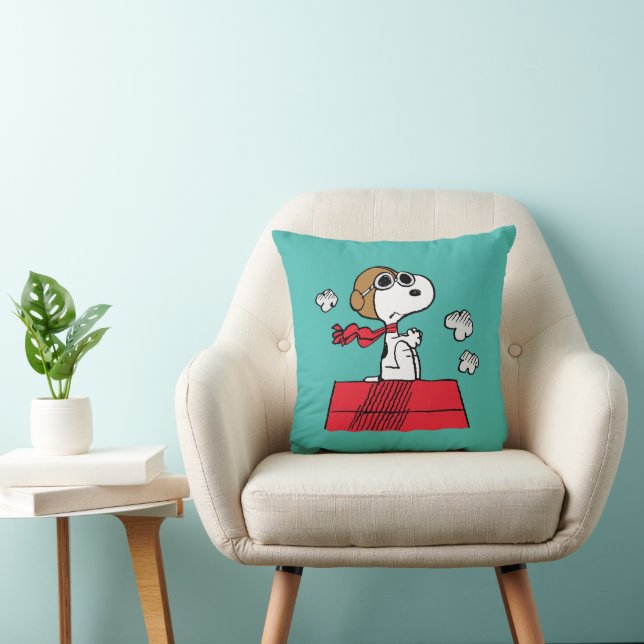 Coussin cacahuètes | Snoopy the Flying Ace (Chaise)