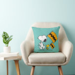 Coussin cacahuètes | Snoopy & Woodstock<br><div class="desc">Découvrez ce design amusant de cacahuètes avec Snoopy et Woodstock.</div>