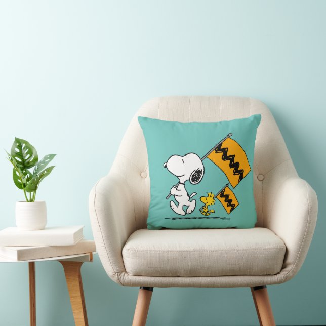 Coussin cacahuètes | Snoopy & Woodstock (Chaise)